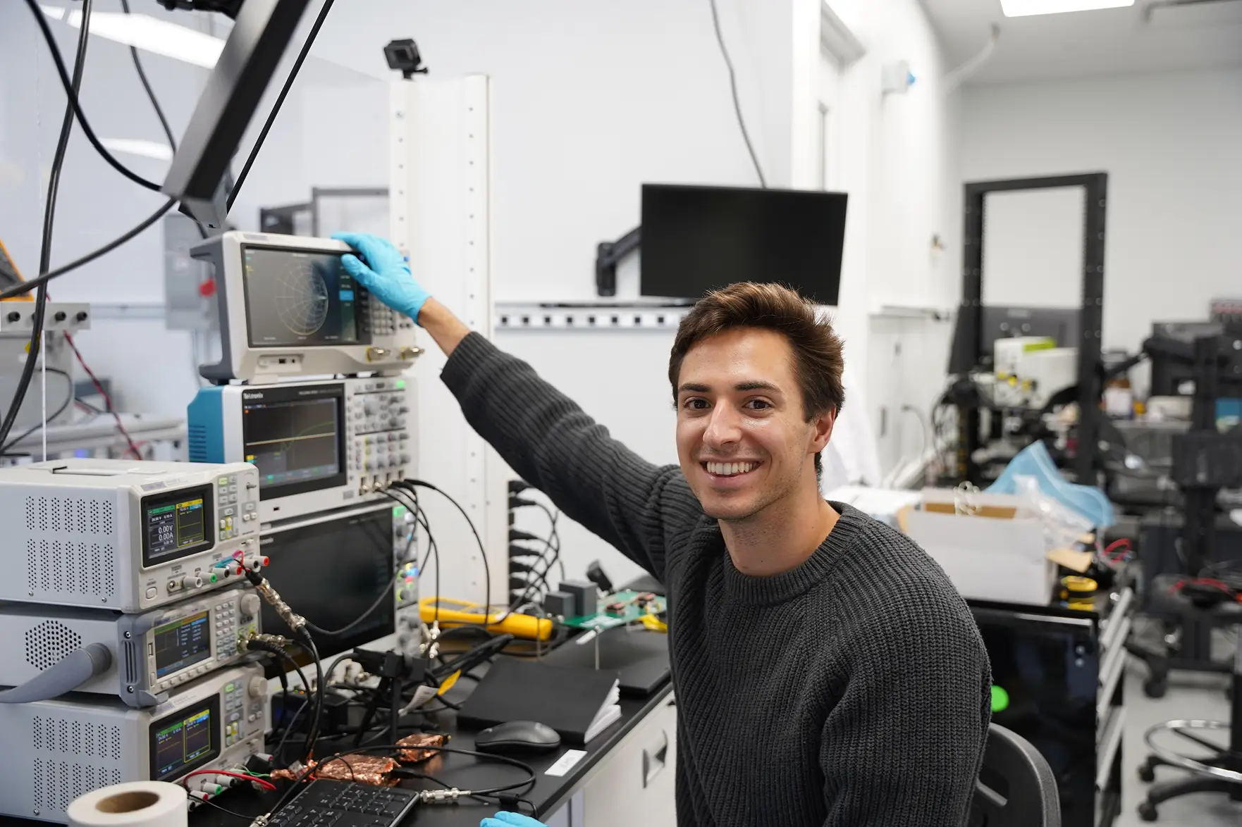 Team members outdoors