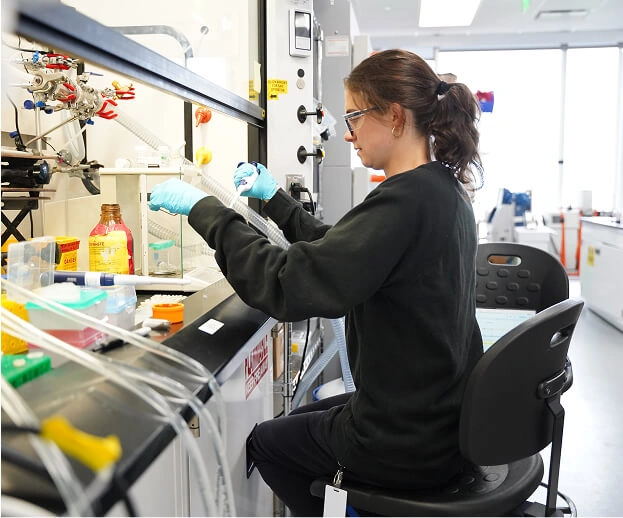 Team members outdoors