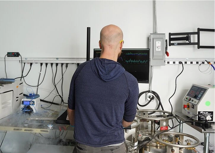 Team members outdoors