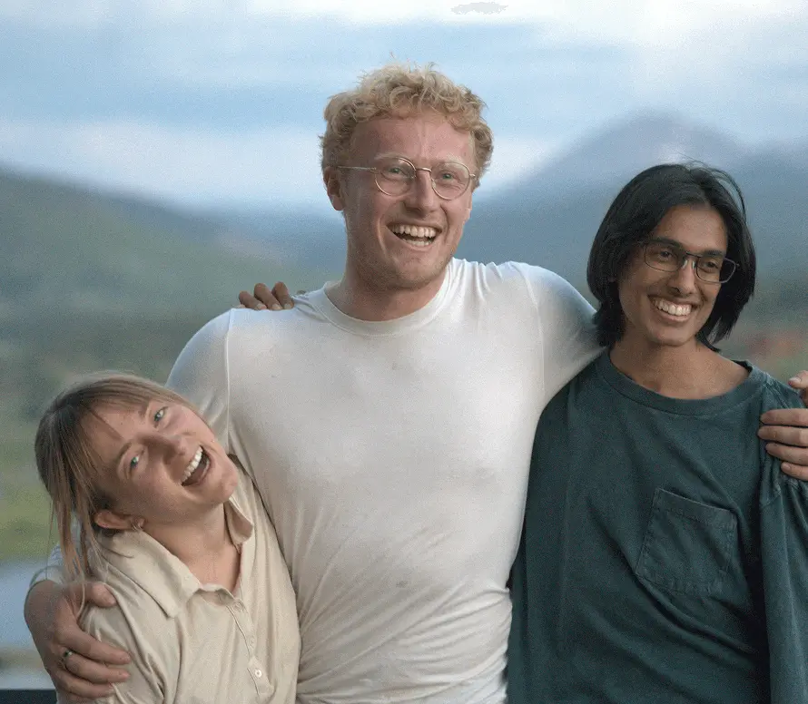 Team members outdoors