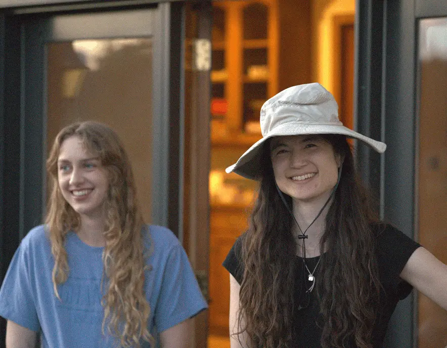 Team members outdoors