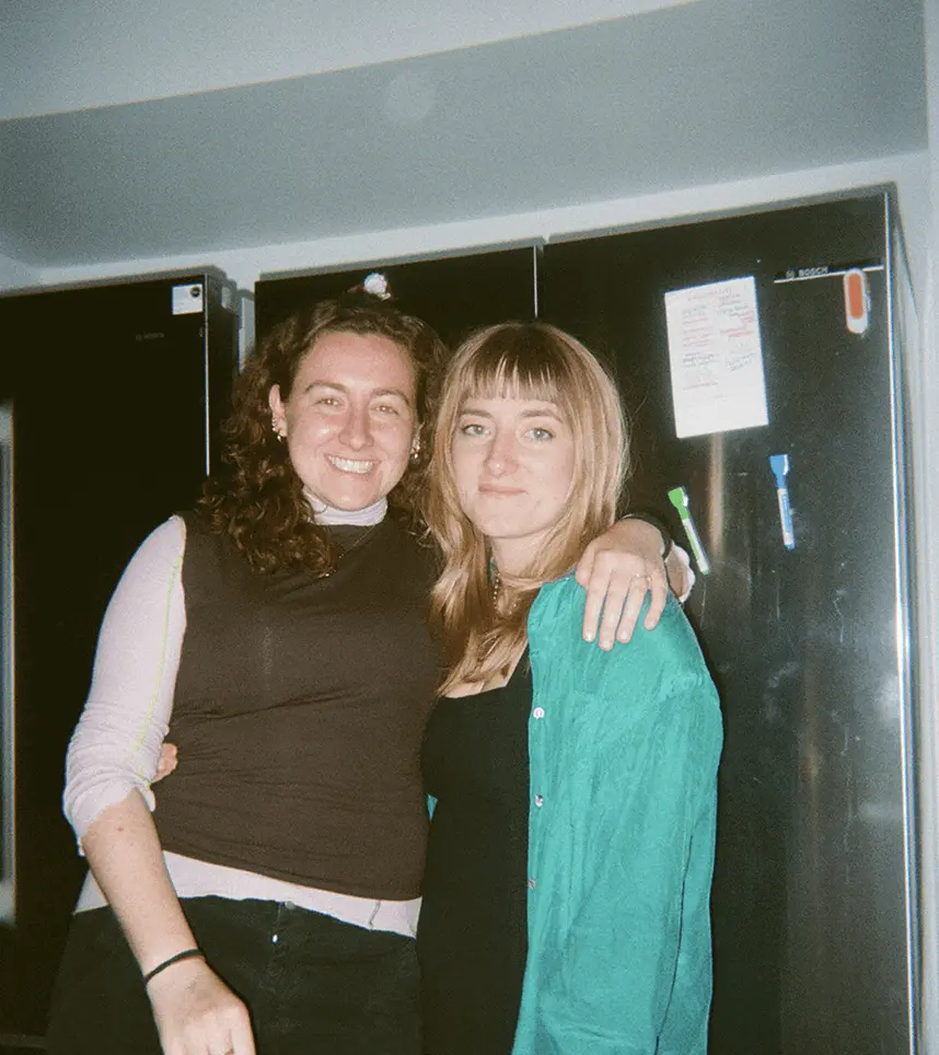 Team members outdoors