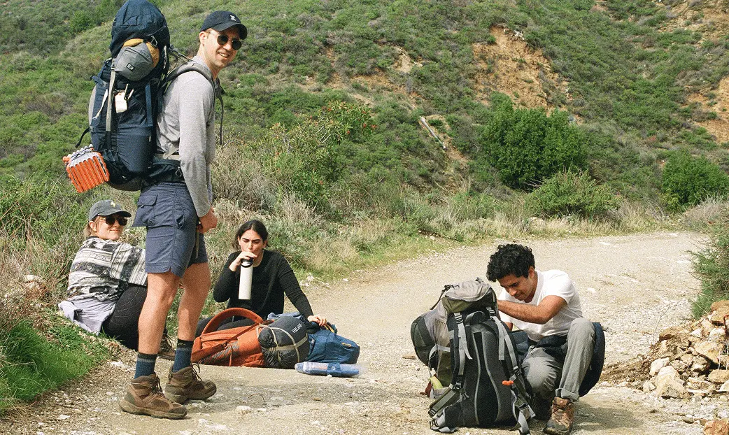 Lab hike in the redwoods