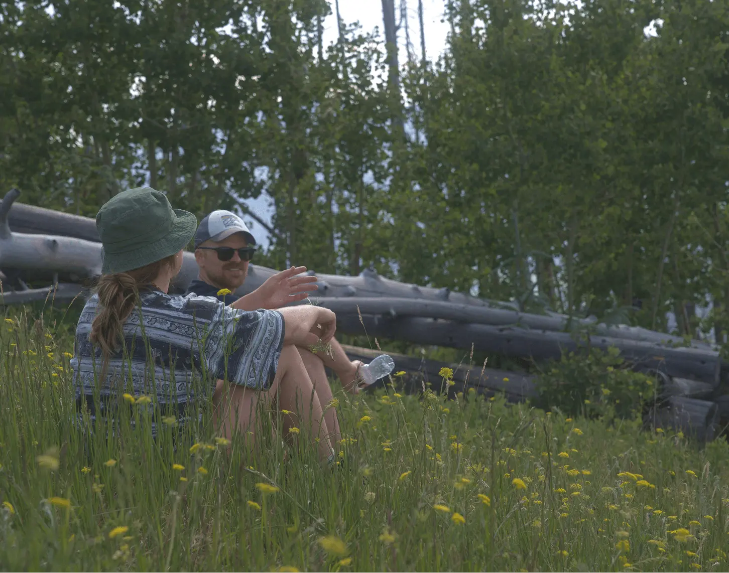 Team members outdoors